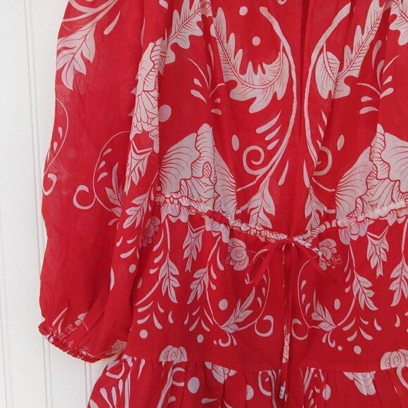 Alice McCall Without You Mini Dress Size 2 Red Scarlett Bloom Off Shoulder - Picture 7 of 12